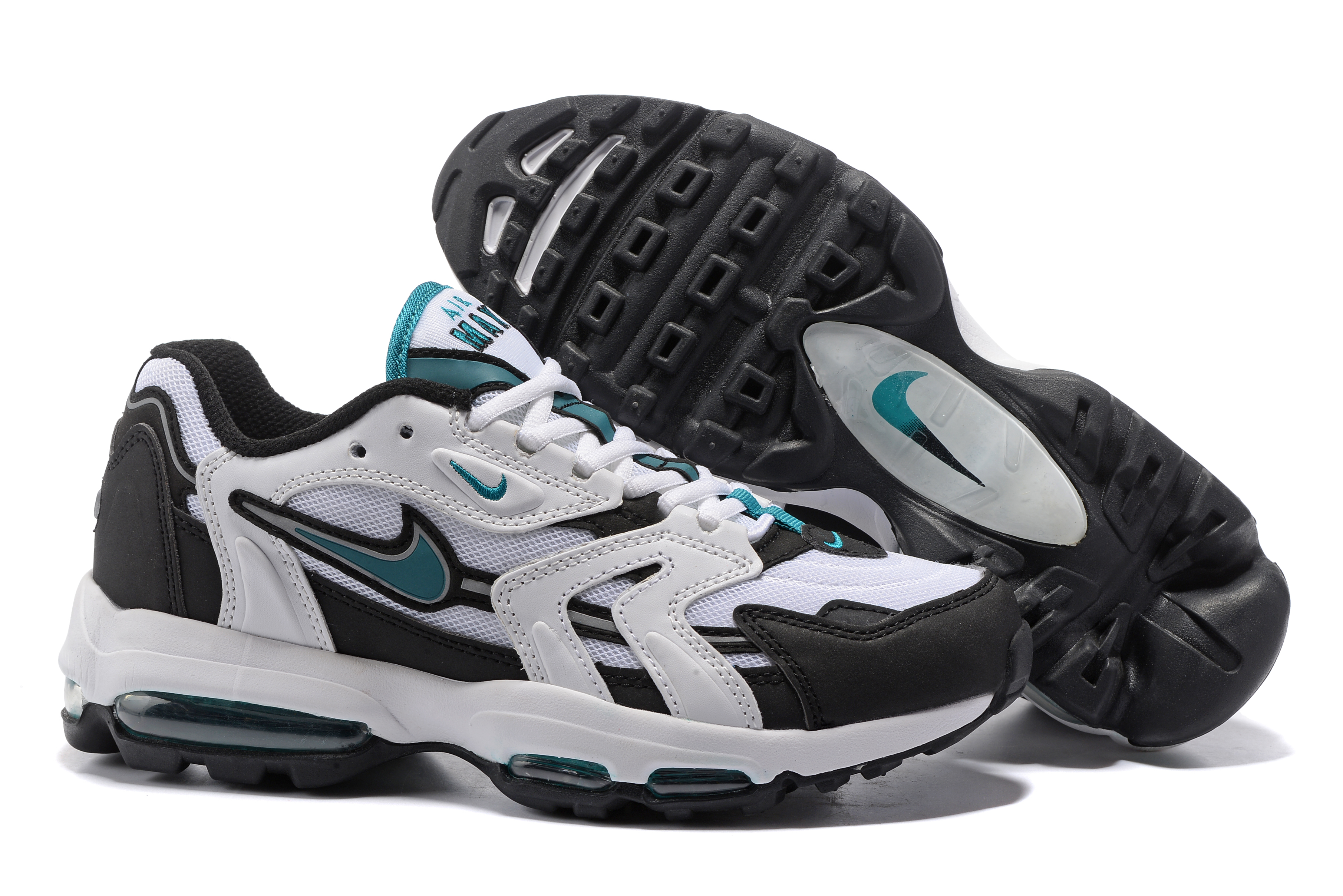 Nike Air Max 96 White Black Jade Blue Shoes